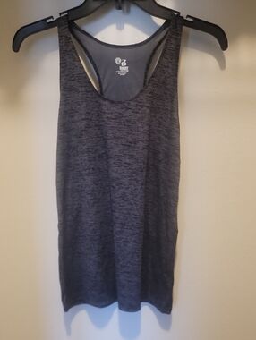 Women's Racerback Tank Top - Heathered Charcoal